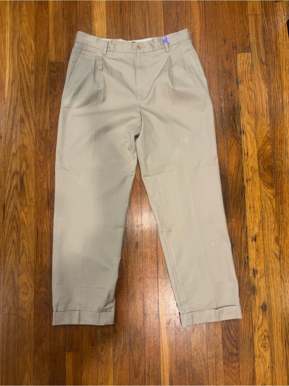 Banana Republic Men's Pleated Chinos - Light Khaki